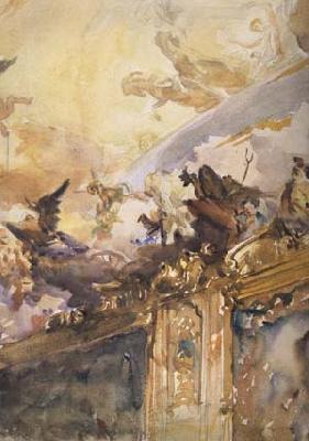 John Singer Sargent Tiepolo Ceiling,Milan (mk18)